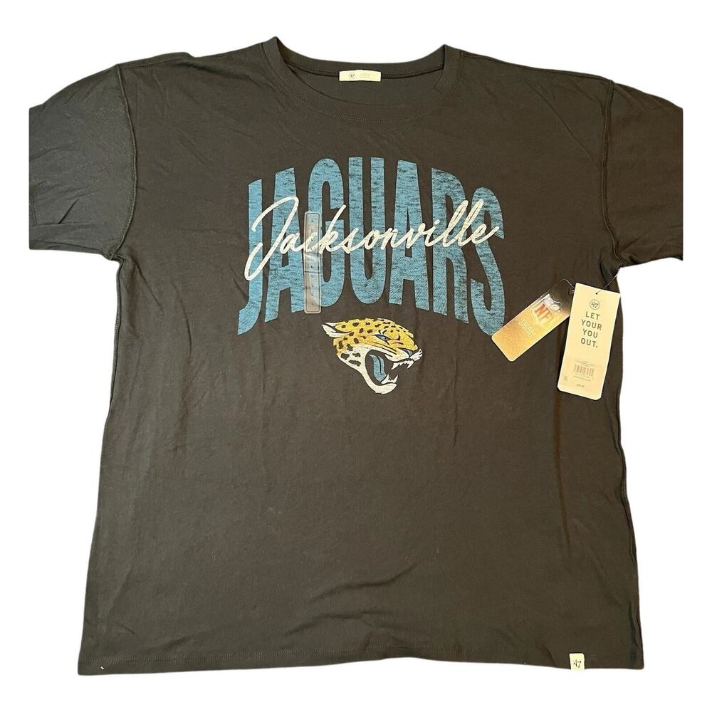 47 Womens Jacksonville Jaguars‎ NFL Football Team Logo T Shirt Medium